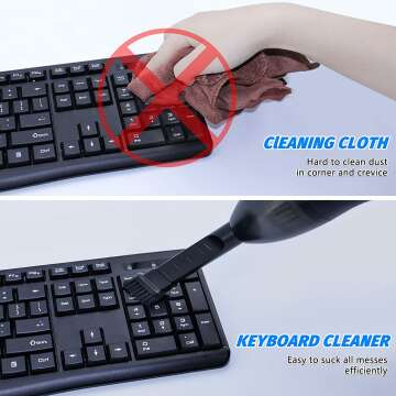 Mini Keyboard Vacuum Cleaner for Easy Desk Cleaning