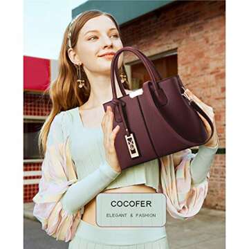 COCIFER Purses and Handbags for Women Shoulder Tote Bags Satchel Top Handle Bag