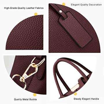 COCIFER Purses and Handbags for Women Shoulder Tote Bags Satchel Top Handle Bag