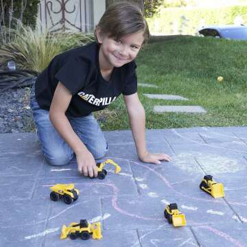 CAT Construction Truck Toy Set - 5 Piece Bundle