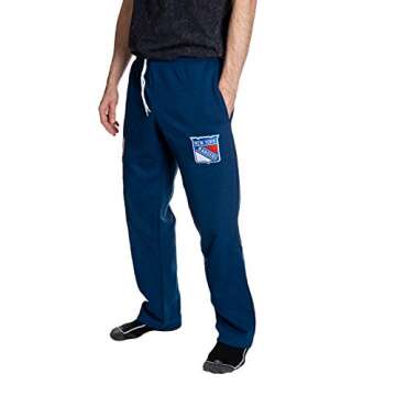 NHL Men's Premium Fleece Official Team Sweatpants (New York Rangers, X-Large)