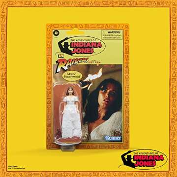 Indiana Jones and The Raiders of The Lost Ark Retro Collection Marion Ravenwood Toy, 3.75-inch Action Figures for Kids Ages 4 and Up