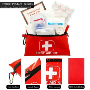 Compact 166-Piece Emergency First Aid Kit