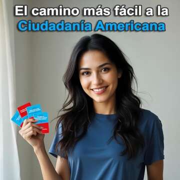 US Citizenship Flash Cards 2025 : Study Guide: Ciudadania Americana Spanish and English. Flash Cards incluye Audios Online. USCIS 100 Preguntas y respuestas