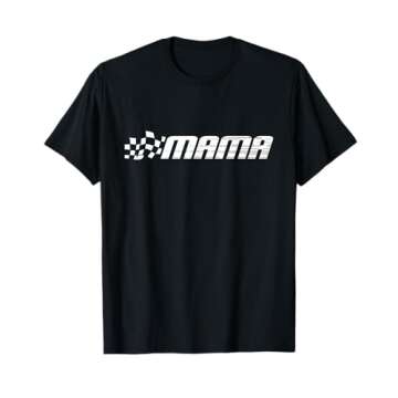 Racing Birthday Party Matching Family Race Car Pit Crew Mama T-Shirt