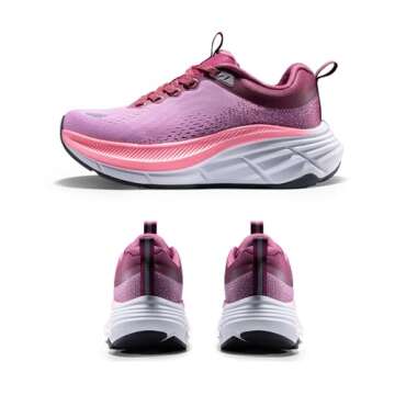 NORTIV 8 Women's Walking Shoes Cushion Comfortable ActiveBreeze Running Tennis Shoes Non-Slip Workout Gym Sports Athletic Breathable Fashion Sneakers,Size 9.5,Purple,SNWS248W