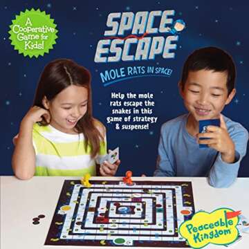 Peaceable Kingdom Space Escape – Cooperative Strategy Space Adventure Game by The Inventor of Pandemic – Use Teamwork to Win! – Great for Families with Kids Ages 7 & up