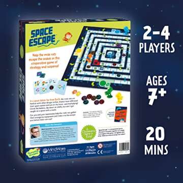 Peaceable Kingdom Space Escape – Cooperative Strategy Space Adventure Game by The Inventor of Pandemic – Use Teamwork to Win! – Great for Families with Kids Ages 7 & up