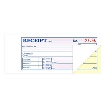 Adams Carbonless Receipt Book - 50 Sets, 2-Part