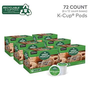 Green Mountain Coffee Brown Sugar Crumble K-Cups 72 Count