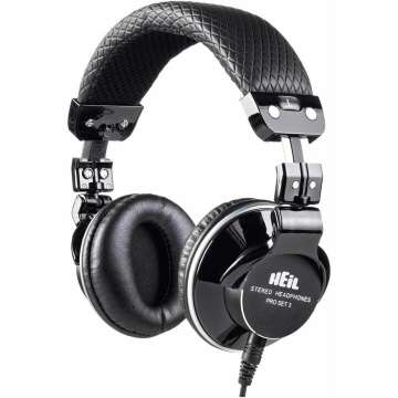 HEiL sound Pro Set 3 Studio Headphones with Closed Back. High Impedance and Deep Bass Headphones Perfect for Studio Audio, Podcast Audio, Live Sound Audio, and Broadcast