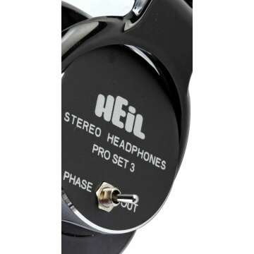 HEiL sound Pro Set 3 Studio Headphones with Closed Back. High Impedance and Deep Bass Headphones Perfect for Studio Audio, Podcast Audio, Live Sound Audio, and Broadcast