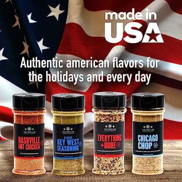 The Spice Lab Taste of America Spices and Seasonings Ultimate Grilling Set - Gift Kit for Cooking, Air Fryers & Men - Made in the USA