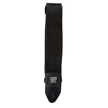 Ernie Ball Black Polypro Guitar Strap for Comfort