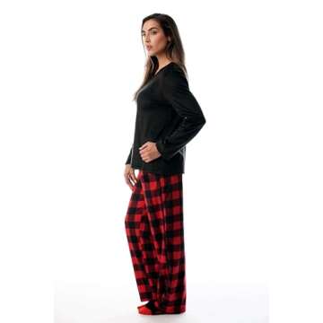 Cozy Microfleece Pajama Pants Set for Women