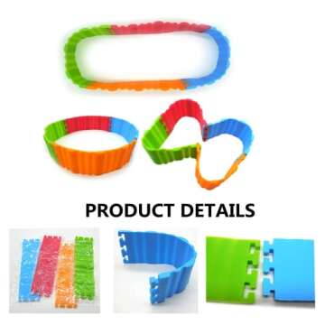 Wuluwala 4PC Multicolor Cake Mold Nonstick Silicone DIY Baking Mould Tools Cake Pan Snake Shaper Molds Various Shapes Design Bread Pastry Dessert Making Gadget Design Your Cakes Any Shape