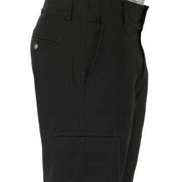 Lee Men's Extreme Motion Canvas Cargo Pant Black 30W x 30L