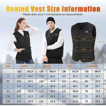 Rrtizan Heating Vest for Men,Lightweight Heated with Battery Pack,Electric Heating Vests with 3 Heating Levels, 12 Heating Zones for Winter Outdoor Hunting Skiing(0086,S)