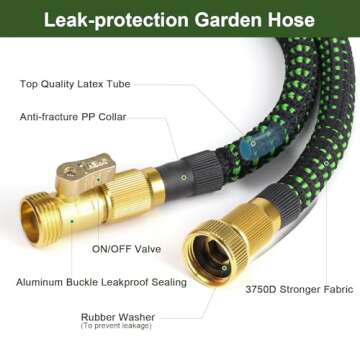 2024 Upgrade 100 FT Expandable Garden Hose with Nozzle