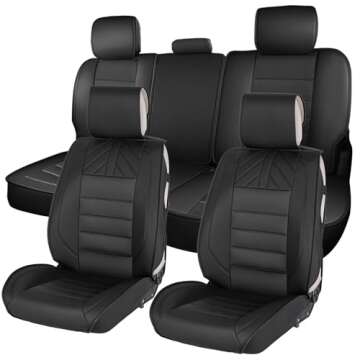 WEIZE Full Set Car Seat Covers for Dodge Ram 1500/2500/3500 - Stylish & Durable