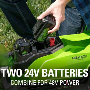 Greenworks 48V Cordless Lawn Mower with Batteries