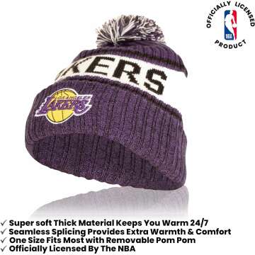 NBA Beanie & Touch Screen Gloves Set for Adults