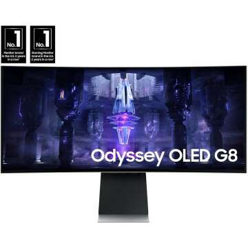 SAMSUNG 34" Odyssey G85SB QD-OLED Gaming Monitor