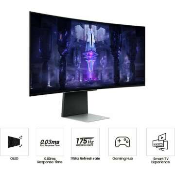 SAMSUNG 34" Odyssey G85SB QD-OLED Gaming Monitor