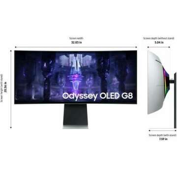 SAMSUNG 34" Odyssey G85SB QD-OLED Gaming Monitor