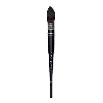 Raphael SoftAqua Synthetic Squirrel Watercolor Brush, Quill, 6, Black