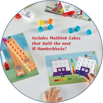 Numberblocks MathLink Cubes 11-20 Set for Kids