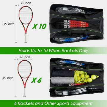 Tennis Bag 6 Rackets