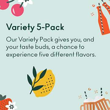 OLIPOP - 5-Flavor Soda Variety Pack, Healthy Soda Sampler, Prebiotic Soft Drinks, Supports Digestive Health & Gut Health, 9g of Dietary Plant Fiber, Low Calorie, Low Sugar, Vegan (12 oz, 5-Pack)