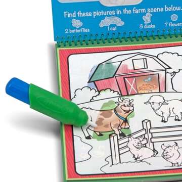 Melissa & Doug On the Go Water Wow! Reusable Water-Reveal Activity Pad - Animals - FSC Certified