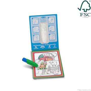 Melissa & Doug On the Go Water Wow! Reusable Water-Reveal Activity Pad - Animals - FSC Certified