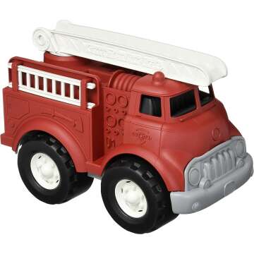 Eco-Friendly Green Toys Fire Truck for Kids - Safe, Fun, and Durable