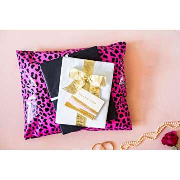 Inspired Mailers - Poly Mailers 10x13-100 Pack - Hot Pink Cheetah - Shipping Bags for Clothing - Large Mailing Envelopes - Shipping Envelopes - Mailing Bags - Package Bags