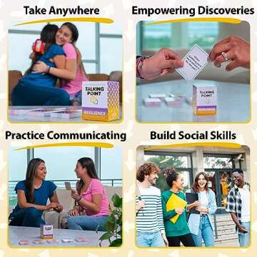 200 Resilience Conversation Starter Cards for Stronger Families - Build Trust, Safety and Connection Through Transitions or Life Changes - Deeper Discussion Parents Children's Therapy Icebreaker Game