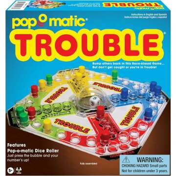 Classic Trouble Retro Artwork Game with Pop-o-Matic