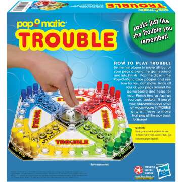 Classic Trouble Retro Artwork Game with Pop-o-Matic