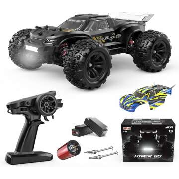 HYPER GO H16BM 1/16 Brushless RC Car - 42mph Fast Off-Road Truck