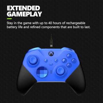 Elite Series 2 Xbox Wireless Controller - Blue Renewed