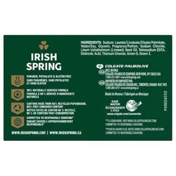 Irish Spring Deodorant Soap Original Bar, 3.7 Ounce (Pack of 3)