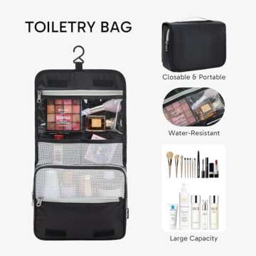 ALL INCLUDED 10 Set Sturdy Packing Cubes for Suitcases,OlarHike Travel Essentials,UPGRADED Anti-Tear Stitching, NEW Improved Luggage Packing Organizers for Travel Accessories(Black)