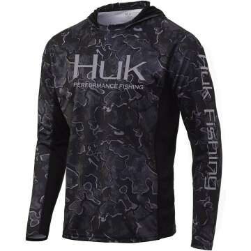 HUK Men's Icon X Camo |UPF 50+ Long-Sleeve Fishing Shirt