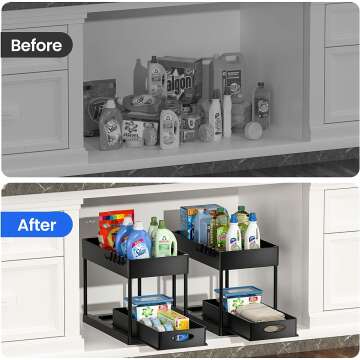 2 Tier Under Sink Organizer