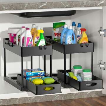 2 Tier Under Sink Organizer