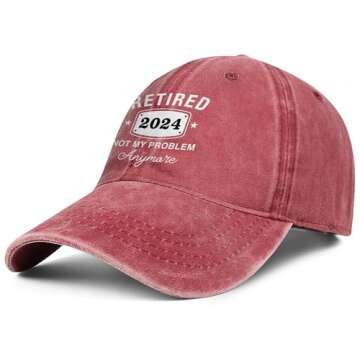 Fun Retirement Baseball Cap for 2024