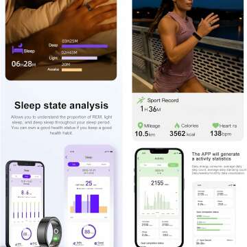 Smart Ring Tracker: Health, Heart Rate, Sleep Monitoring