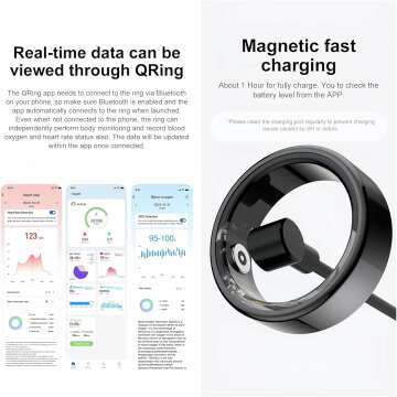 Smart Ring Tracker: Health, Heart Rate, Sleep Monitoring